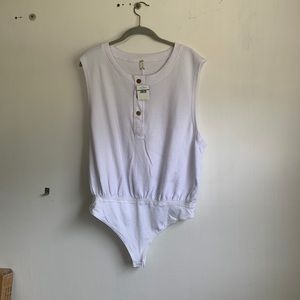 Free People Waffle Knit Bodysuit